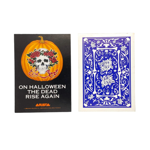 Vintage 1989 Grateful Dead Arista Promo Halloween & Blue Rose Set of Cards
