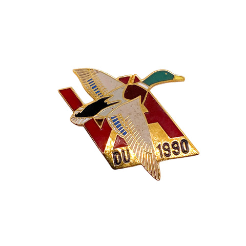 Vintage 1990 Ducks Unlimited Virginia DU Waterfowl Enamel Pin