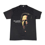Black t-shirt with Eric Clapton graphic and 'Journeyman' text on a white background
