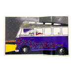 Vintage 1990 Grateful Dead Skeleton Bus Tribal Ink Sticker