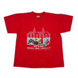 Red t-shirt with Kentucky Derby 197 graphic on a white background