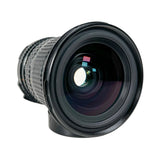 Camera lens on a white background