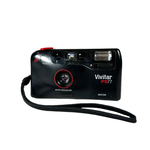 Vintage 1990 Vivitar PS77 Point and Shoot 35mm Film Camera