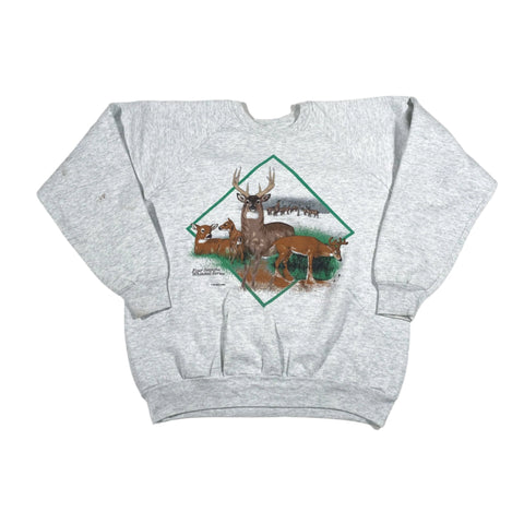 Vintage 1991 Four Seasons Whitetail Deer Crewneck Sweatshirt