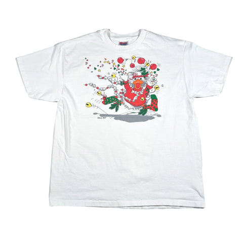 Vintage 1992 Crazy Christmas Duck T-Shirt