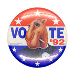 Vintage 1992 Joe Camel “Vote ’92” Parody Campaign Tobacco Button
