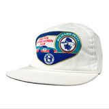 White cap with Richard Petty racing theme on a white background