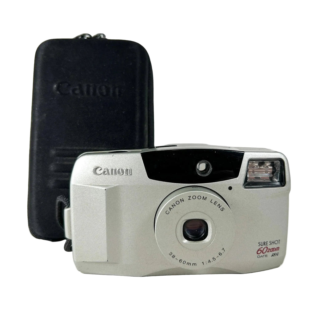 Vintage 1995 Canon Sure Shot 60 Zoom Date 35mm Film Camera