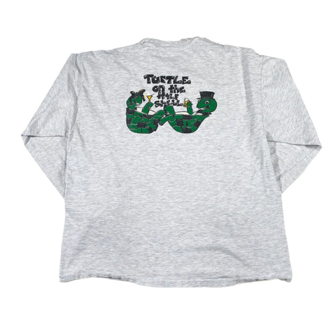 Vintage 1993 Delta Zeta Turtle on the Half Shell Long Sleeve T-Shirt