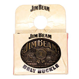 Jim Beam belt buckle packaging on a white background