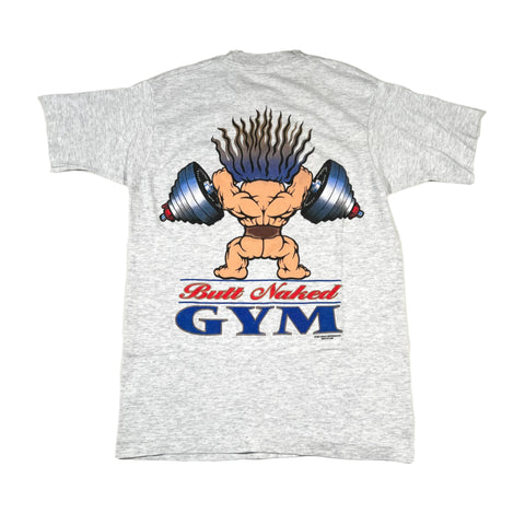 Vintage 1994 Butt Naked Gym Bodybuilder Graphic T-Shirt