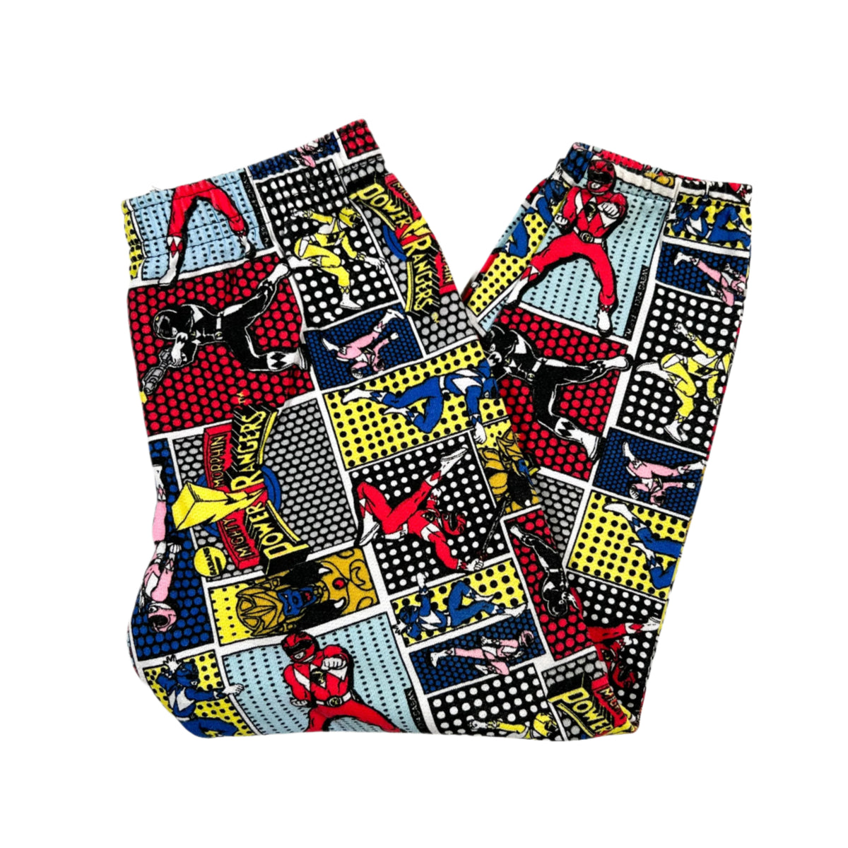Vintage 1994 Power Rangers Comic Print Fleece Sweatpants – CobbleStore ...