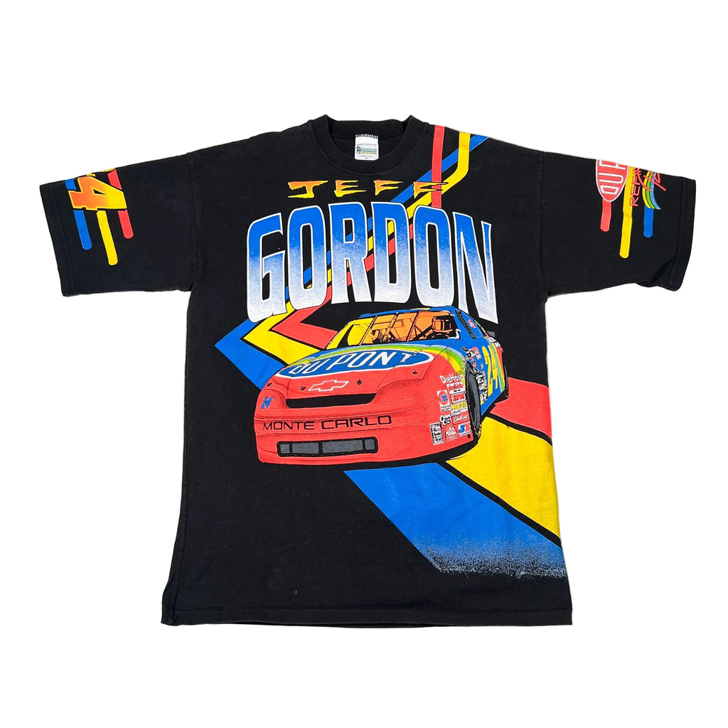Vintage 1995 Jeff Gordon Dupont NASCAR All Over Print T-Shirt – CobbleStore  Vintage