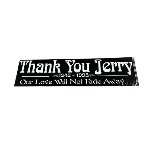 Vintage 1995 Thank You Jerry Grateful Dead Bumper Sticker