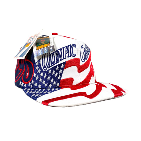 Vintage 1996 Atlanta Olympics American Flag Hat