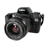 Canon EOS Rebel G camera on a white background