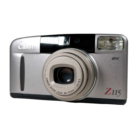 Canon Z115 camera on a white background