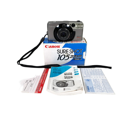 Vintage 1997 Canon Sure Shot 105 Zoom Date 35mm Film Camera
