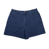 Blue shorts on a white background