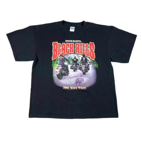 Vintage 2001 Black Hills Bike Week Jim Beam T-Shirt