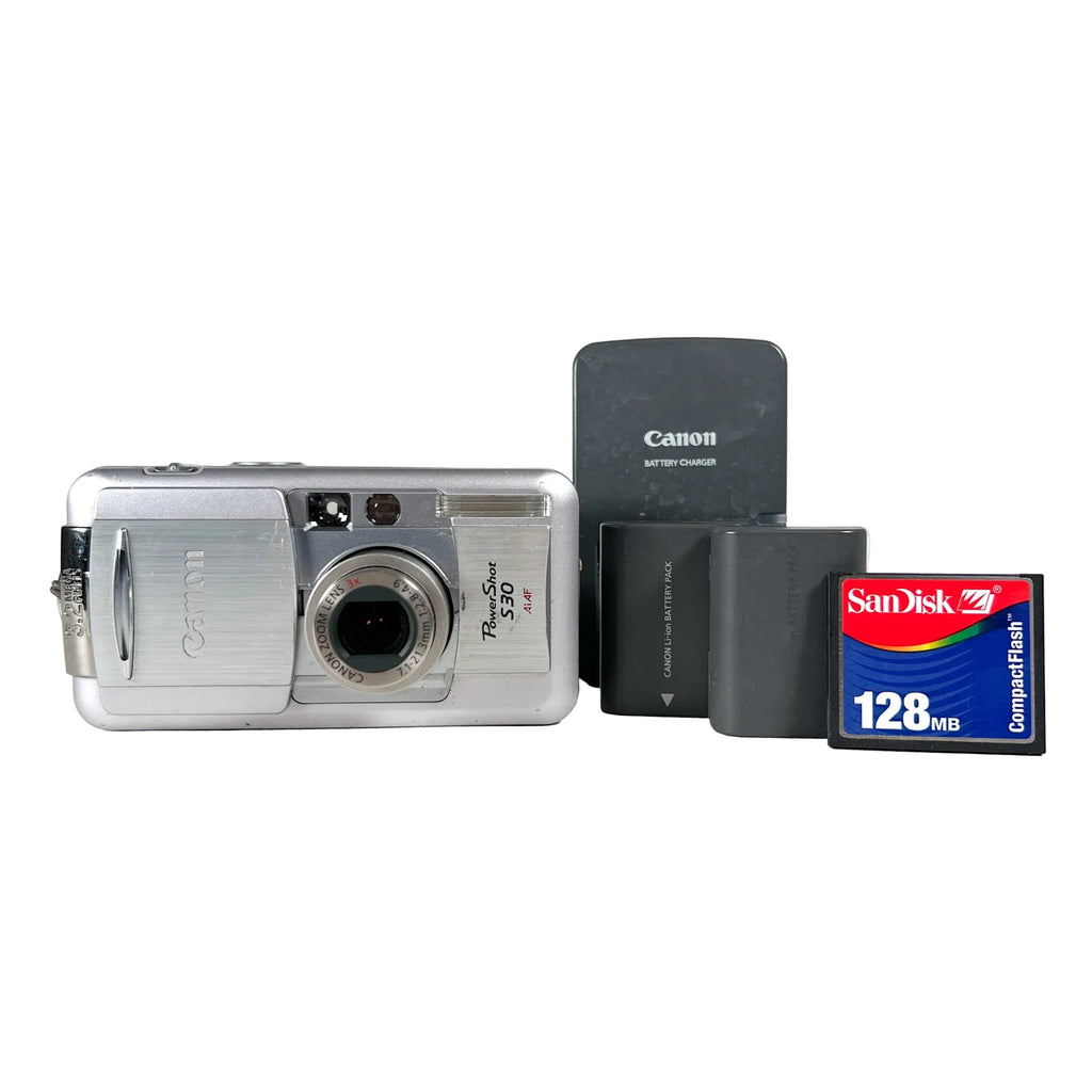 Vintage 2001 Canon PowerShot S30 Silver Digital Camera