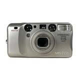 Minolta Freedom Zoom 115 Date camera on a white background