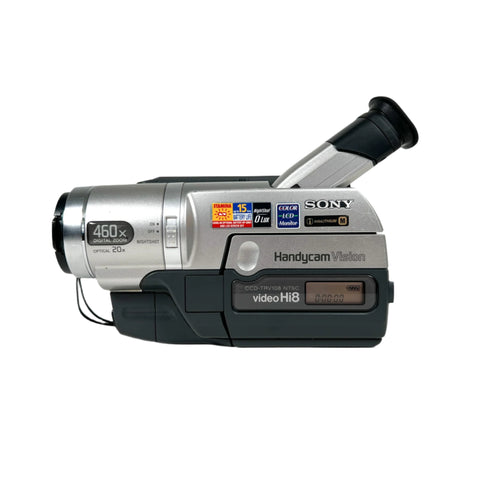 Sony Handycam Vision video camera on a white background
