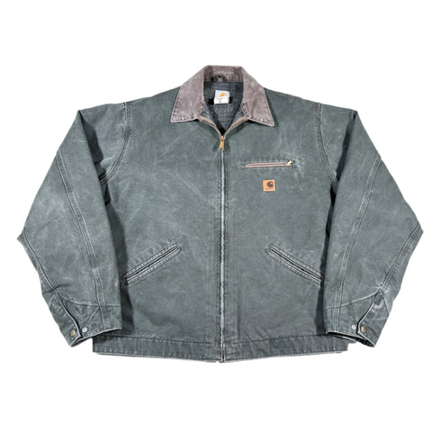 Vintage 2003 Carhartt Detroit J97 MOS Green Jacket