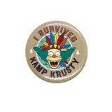 Vintage 2003 "I Survived Kamp Krusty" The Simpsons Button