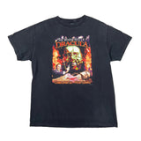 Black t-shirt with 'The Satanic Rites of Dracula' graphic design on a white background