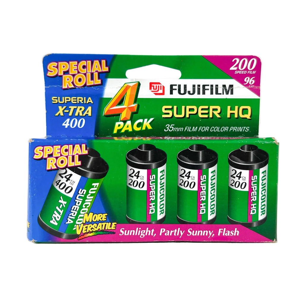 Vintage 2004 Fujifilm Super HQ 200 + X-TRA 400 4-Pack EXPIRED 35mm