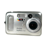 Silver Kodak EasyShare camera on a white background
