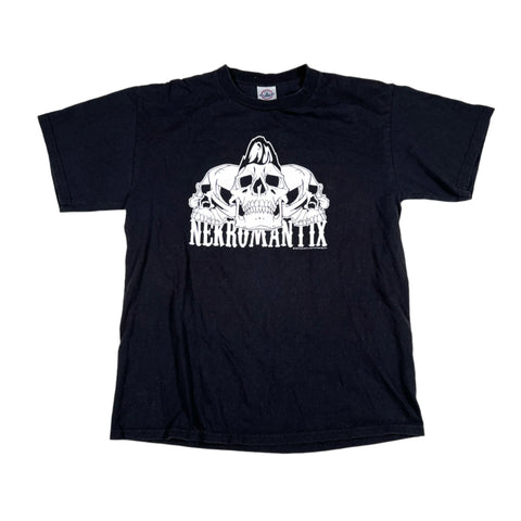 Vintage 2005 Nekromantix Psychobilly Skull Logo T-Shirt
