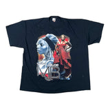 A vintage black graphic t-shirt featuring a stylized portrait of Mary J. Blige with the text 'JUBILEE MB' and 'JUBILEE MB II', laid flat on a white background.