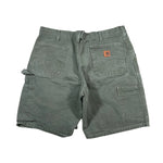 Vintage 2008 Carhartt Green Workwear Carpenter Canvas Shorts