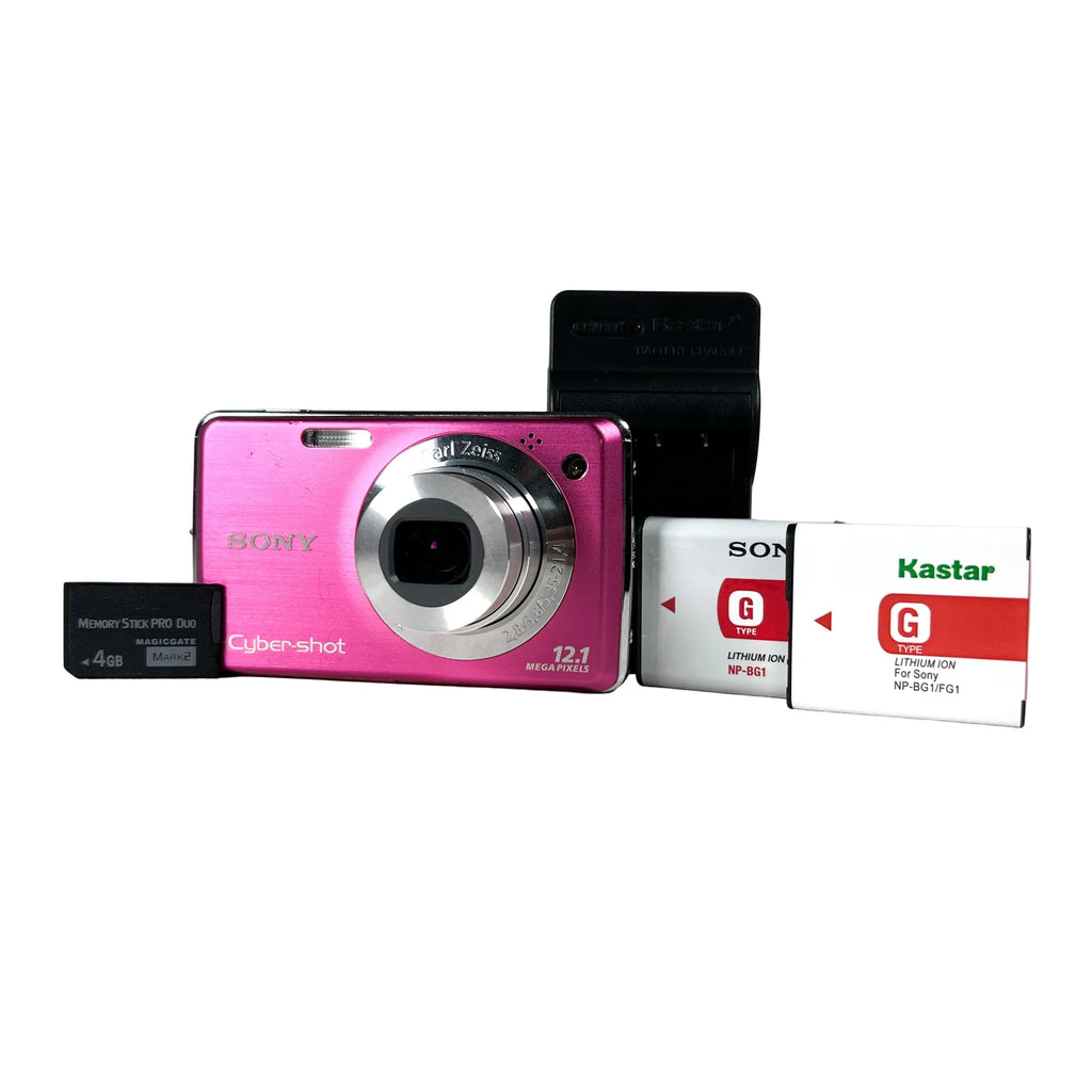 Vintage 2009 Sony Cyber-shot DSC-W220 Pink 12.1MP Digital Camera