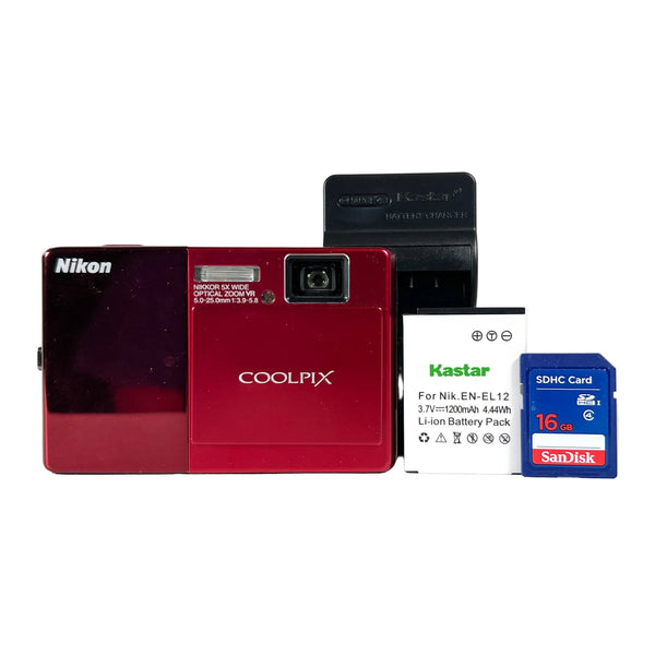 Vintage 2010 Nikon Coolpix S70 Red Digital Camera – CobbleStore