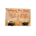 Vintage 50's Galloping Dice Novelty Toy