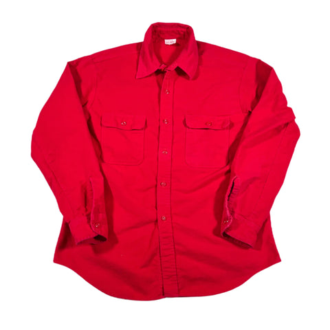 Vintage 70's Big Mac Red Flannel Button-Up Shirt