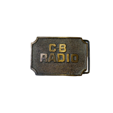 Vintage 70's C-B Radio Belt Buckle