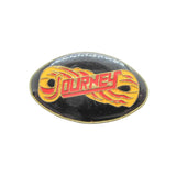 Pin with 'Journey' logo on a white background