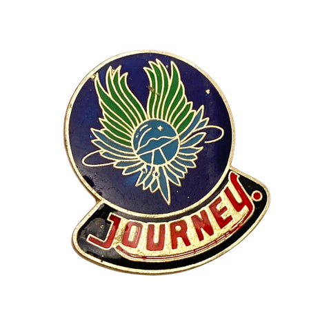 Vintage 70's Journey Winged Scarab Classic Logo Enamel Pin