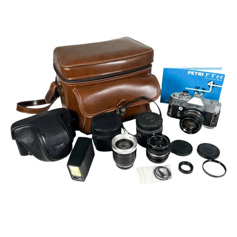 Vintage 70's Petri FT EE Range Finder 35mm Film Camera
