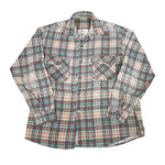 Vintage 70's Plaid All Cotton Button Up Shirt