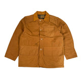 Brown jacket with a collar on a white background
