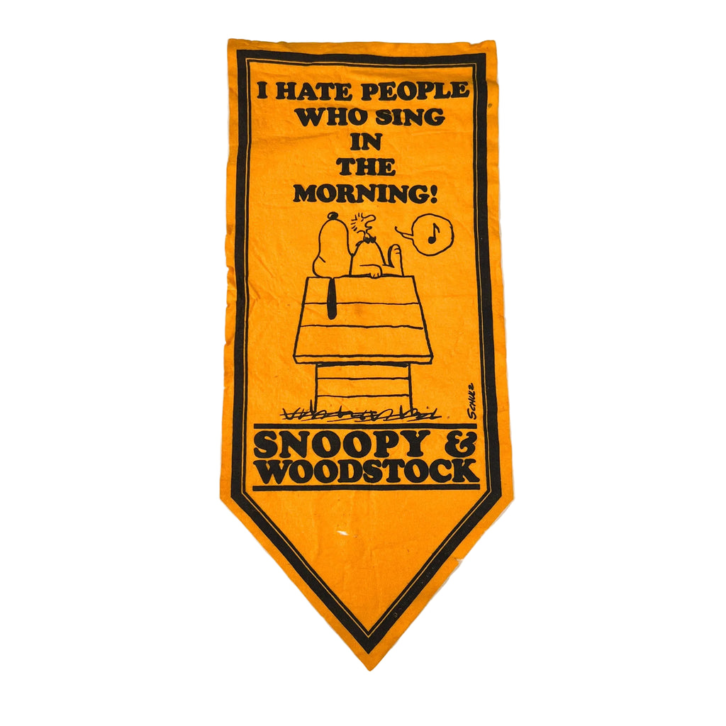 Vintage 70's Snoopy & Woodstock Felt Wall Banner – CobbleStore Vintage