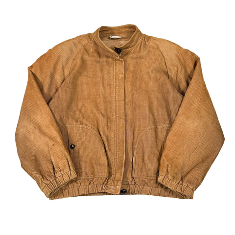 Brown corduroy jacket on a white background