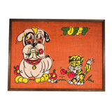 Vintage 70s "Tuffy" Hand-Screened Bulletin Board Wall Art