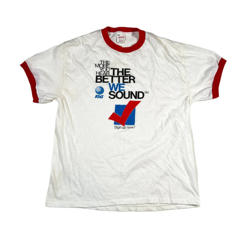 Vintage 80’s AT&T "The More You Hear" Ringer T-Shirt