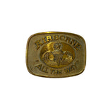 Vintage 80's Airborne All the Way Army Paratrooper Belt Buckle